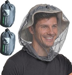 2-Pack Mosquito Head Net – Breathable Mesh for Protection Against Gnats & Midges