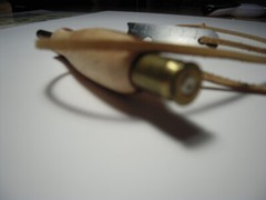 Handmade Rifle Cartridge Ferro Rod Fire Starter with Multi-tool Striker