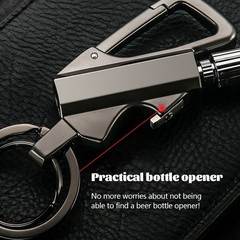 1-3Pack Permanent Match Infinity Lighter with Multitool Keychain Bottle Opener –