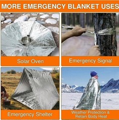 12 Pack Showtime Emergency Blanket (8)package 160x210Cm .(4)Pack 130×210 Cm -B6