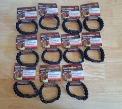 Lot Of 11 SecureLine 550lb Military Grade Paracord Survival Bracelet Medium.#D26