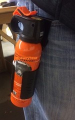 UDAP 12VHP Pepper Power Bear Spray Repellent w/ NEW Griz Guard Holster 7.9oz NEW