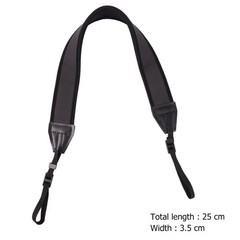 Black Widened Strap Binoculars Lanyard Camera Shoulder Neck Hanging Rope