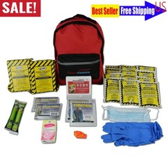 Emergency Kit 2 Person 3 Day Backpack Outdoor Survival 5 Year Shelf Life Camping