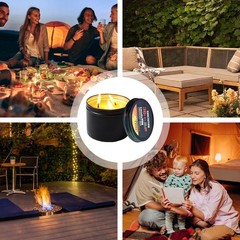 Beeswax Survival Candle Tin 100% Natural Bushcraft Emergency EDC Outdoor Camping
