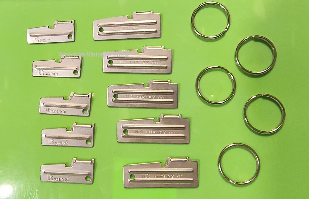 P38 & P51 Can Opener 10 Pack Shelby + Key Rings Mess Camping Survival Military