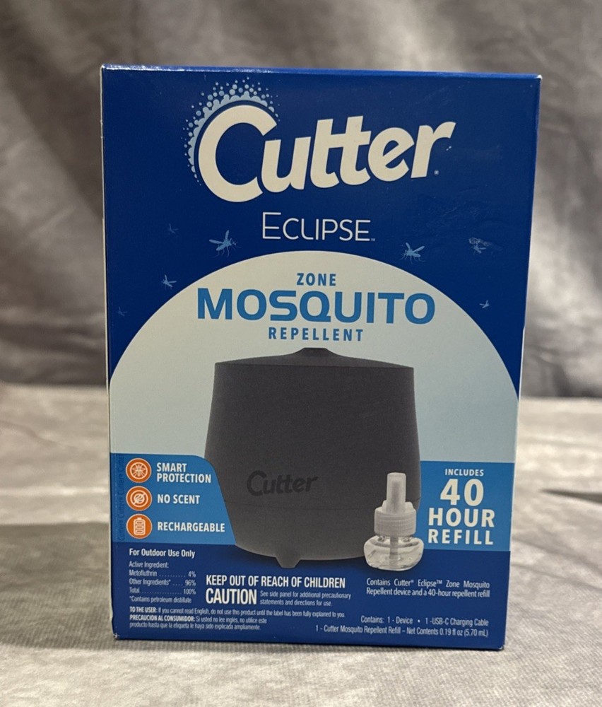 Cutter – Eclipse Zone Mosquito Repellent Device, *New* Rechargeable Outdoor