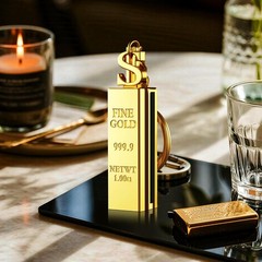 2Pack Permanent Match Lighter Gold Bar Matches Lighters for Outdoor Adventure