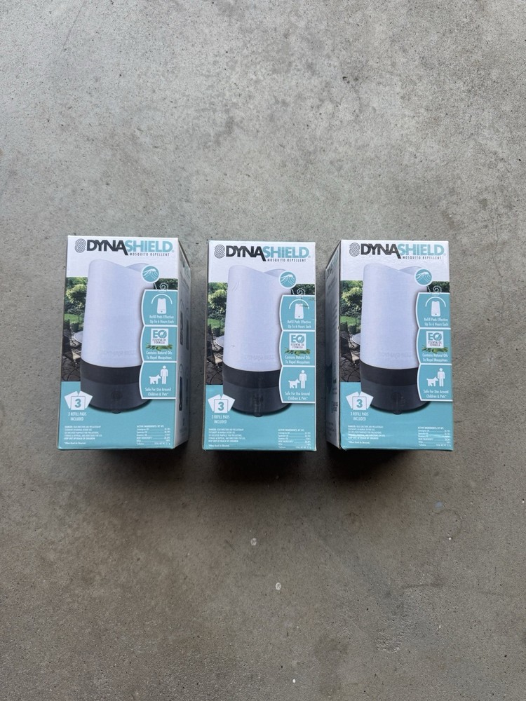 3-pack DYNASHIELD Mosquito Repellent Non Pesticide Portable Battery Operated