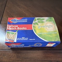 Diamond Deluxe Match Books Greenlight 50 Pack Multicolor Camping Hiking