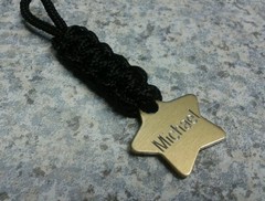 FREE ENGRAVING (PERSONALIZED) Paracord Zipper Pull / Book Bag / Keychain