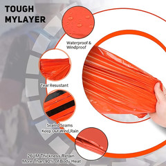 Portable Waterproof Emergency Survival Sleeping Bag Outdoor Edc Camping Gear The