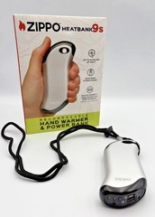 Zippo Silver HeatBank 9s Rechargeable Hand Warmer & Power Bank ✨(FREE SHIPPING)✨
