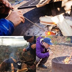 Outdoor Pocket Bellow Collapsible Fire Tools Kit Camping Survival Blow Fire Tube