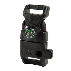 10 PCS Emergency Whistle Buckle come with Compass & Fire Starter & Flint Scraper