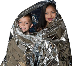 Emergency Foil Blanket 25 Pack Survival Thermal Mylar Blankets | 51 X 83 Inches