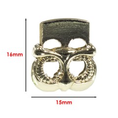 Craft County Heavy Duty Gold Metal Owl Shaped Cord Lock  Fits 325 Paracord