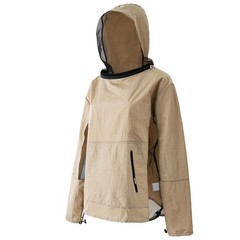 Fabric & Mesh Mosquito Jacket with Adjustable Hood & Storage Pocket, Lightwei…