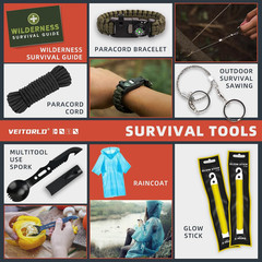 Gifts for Men Dad Husband Him Fathers Day, Survival Gear and Equipment 12 in 1,
