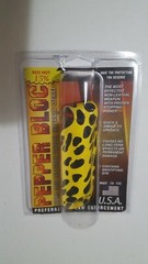 HOT!! Police Pepper Spray Leatherette Keychain Self Defense- Made in Texas, USA
