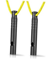 Titanium Emergency Whistle,Dog Whistle | Whistle with Black-2PCS