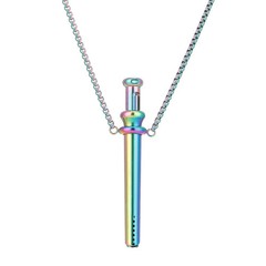 Breathing Resistance Necklace Stainless Steel Anxiety Breathing Necklace