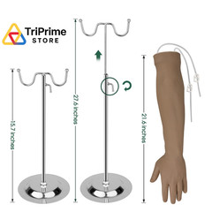 Ultrassist Phlebotomy Practice Arm Kit Dark Skin, IV for Nursing…