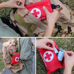 128 Pcs First Aid Kit Medical Emergency Trauma Military Survival Travel 2 Sets