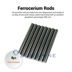 Magnesium Fire Starter Rod Flint Striker Emergency Survival Kit Camping Lighter
