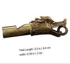 Unique Dragon Whistle Pendant Keychain ▪︎ Protection/Warning ▪︎ Animal Control