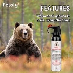 Feloiy Bear Attack Deterrent Legal Bear Spray Self With Spray Bag Various styles