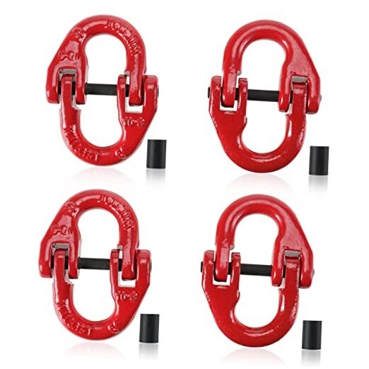 4 Pack G80 Alloy Steel Hammerlock Coupling Link, 5/16″ Hammer Lock 4400 lbs