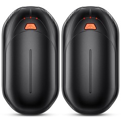 AI Hand Warmers Rechargeable 2 Pack, Smart Chips Electric Black