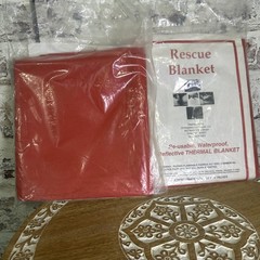 2 Emergency Essentials Reusable Thermal Rescue Blankets 69x72Mylar Survival Gear