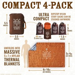 Don’t Die In The Woods – Extra Large Emergency X-Large, Survival Orange