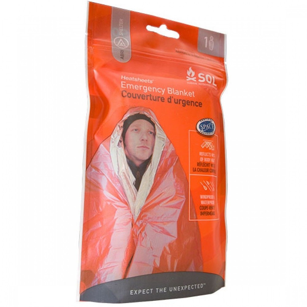 Camping SOL Heatsheets® Emergency Survival Space Blanket 0140-1222