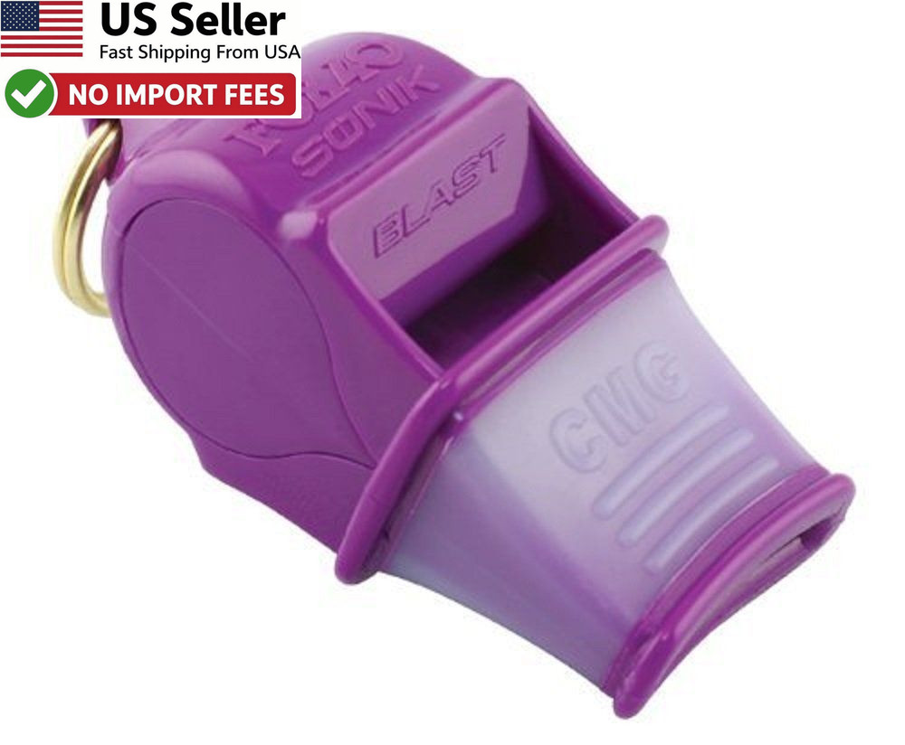 Fox 40 A&R Sports Coach Whistle w/Glove Grip Referee Loud Emergency Safety Gear