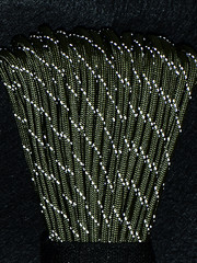 Reflective Paracord Rope 7 Strand Type III Parachute Cord 4mm 100ft / 200ft for