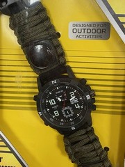 HD Tactical Survival Watch 5.9′ Paracord Rope Water Resistant Outdoor New