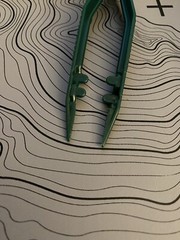 CountyComm Composite Resin Disposable Tweezers Green First Aid Edc Pdw Tad