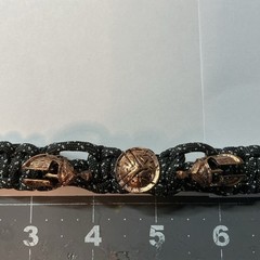 Handcrafted Paracord Spartan Warrior Helmet/ Shield Buckle Survival Bracelet
