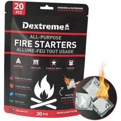 Quick Instant Fire Starter – Waterproof All-Purpose Indoor & 20 Pcs Bag