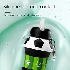Fold Water Bottle Cups Mug Outdoor Sports Football Baseball Tennis Golf School