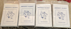 4 Pack Mylar Emergency Blanket Silver Lightweight Disposable 160x210cm