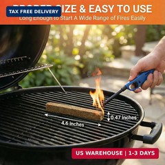 Natural Fire Starter Sticks: Quick Start Fire Starters for Grills Campfires Indo