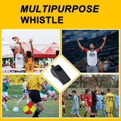 Professional Outdoor Sports Whistles with Lanyard Loud Crisp Sound Plastic Whist