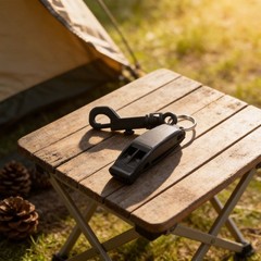 Camping Hiking Survival Whistle with Secure Lanyard Opening for Easy Carry