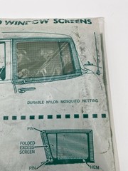 Vintage Traveler Window Screens Cars & Station Wagons Karpack Company 1950s Net