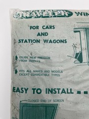 Vintage Traveler Window Screens Cars & Station Wagons Karpack Company 1950s Net