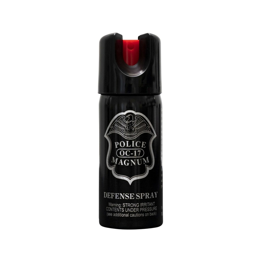 Police Magnum pepper spray 2 ounce Stream Twist Lock Safety Defense Protection
